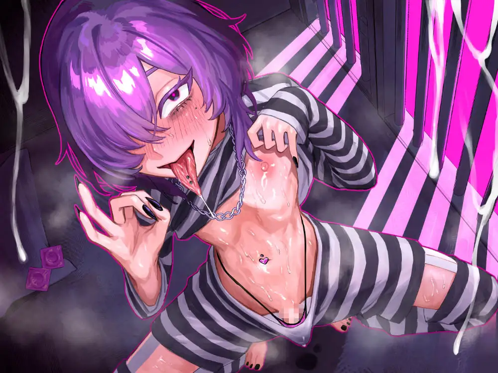 男の娘囚人に誘惑されて…!? 舌出しドエロ誘惑に耐えきれずまぐわう日