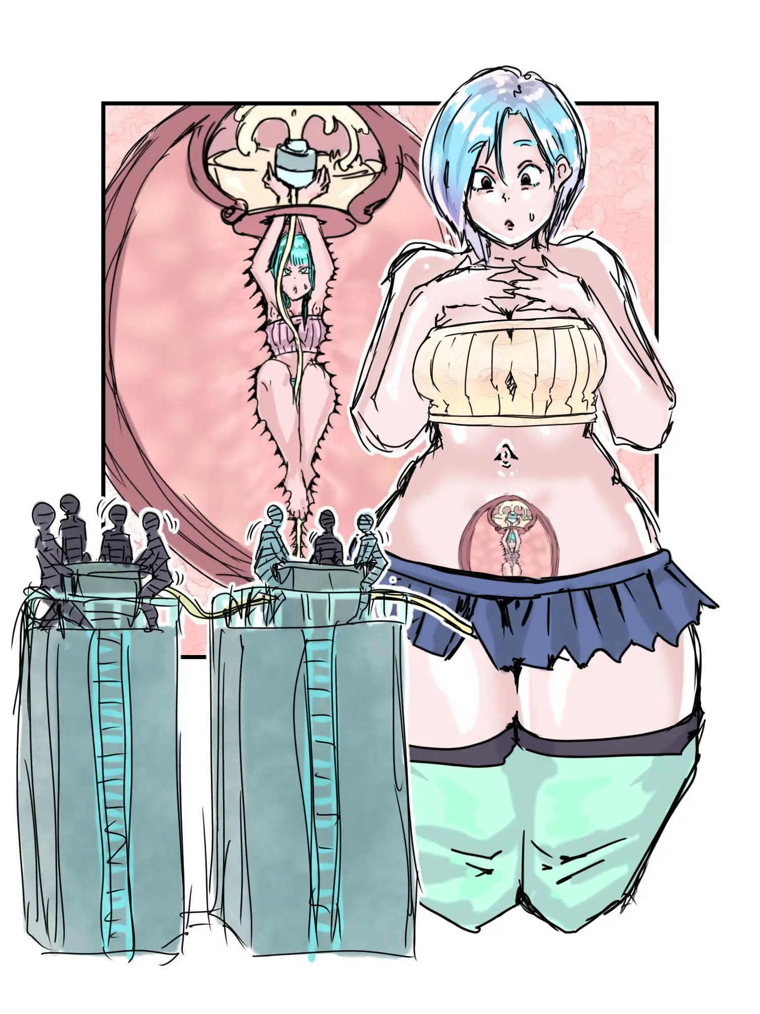 【着衣版】1コマ漫画 ラフ案シリーズ 第三巻