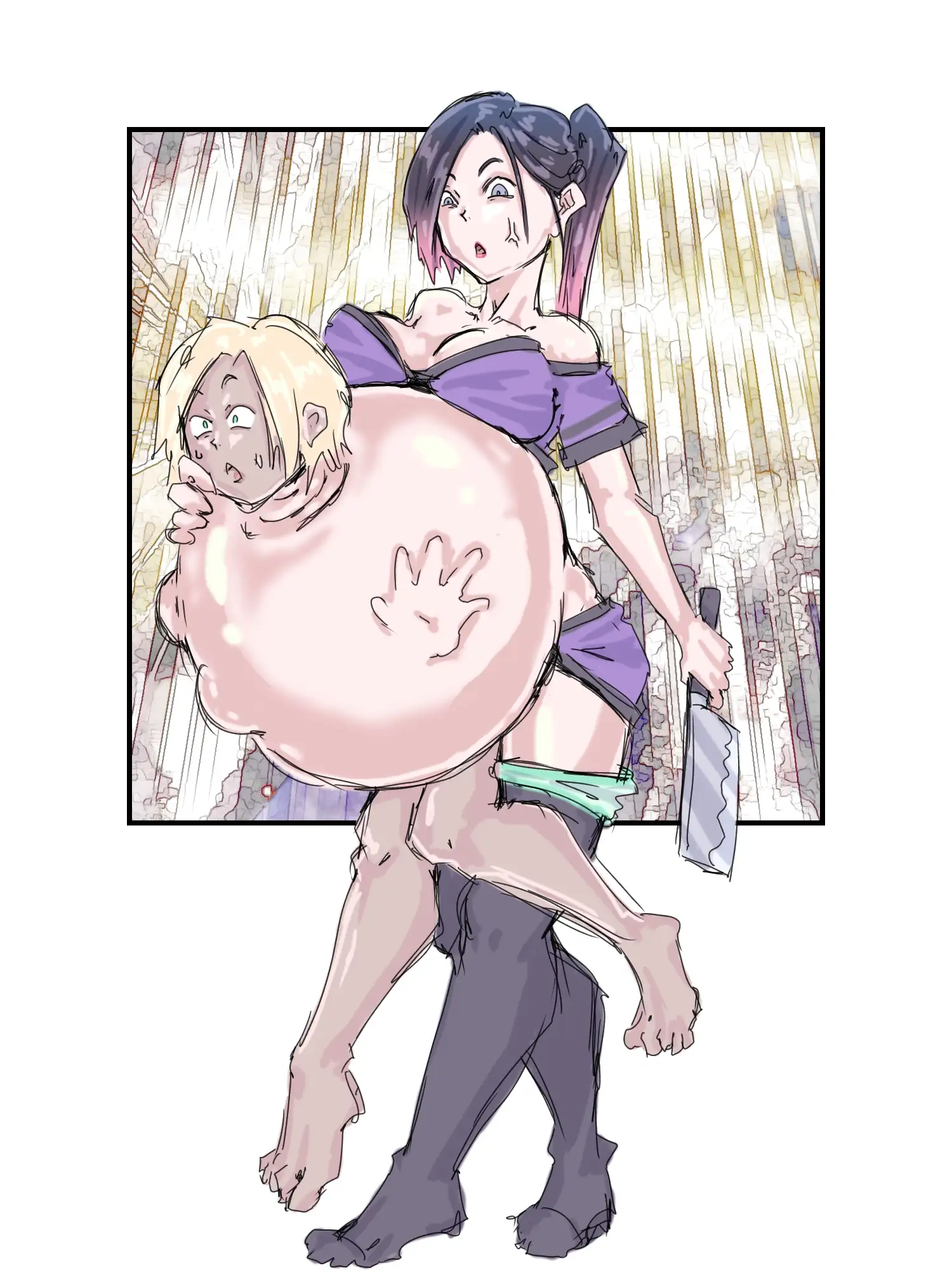 【着衣版】1コマ漫画 ラフ案シリーズ 第三巻