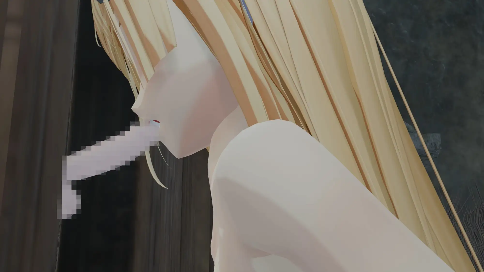 【100円動画】隠れた山道で出会ったフェラチオ少女