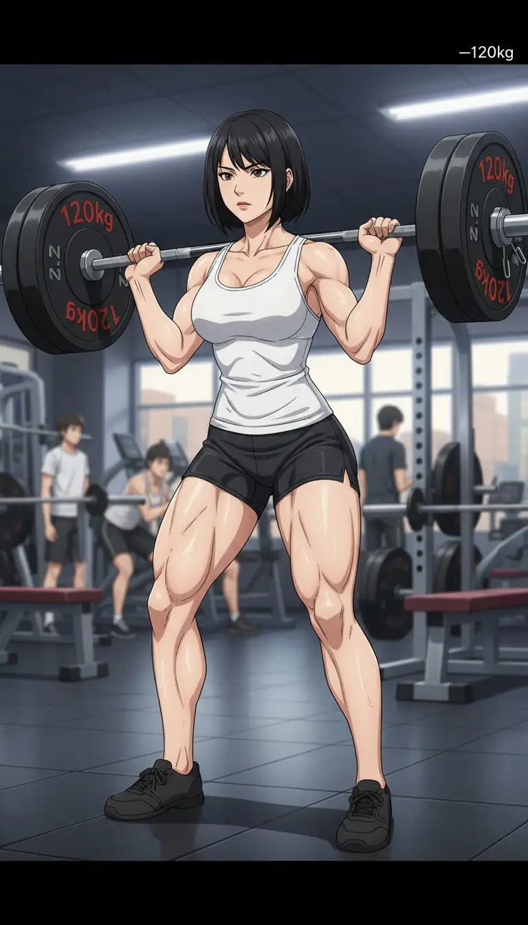 ボディビルダーになって潜入捜査中の加賀美欄(30)は180度開脚拘束されてちんぽを捻じ込まれる