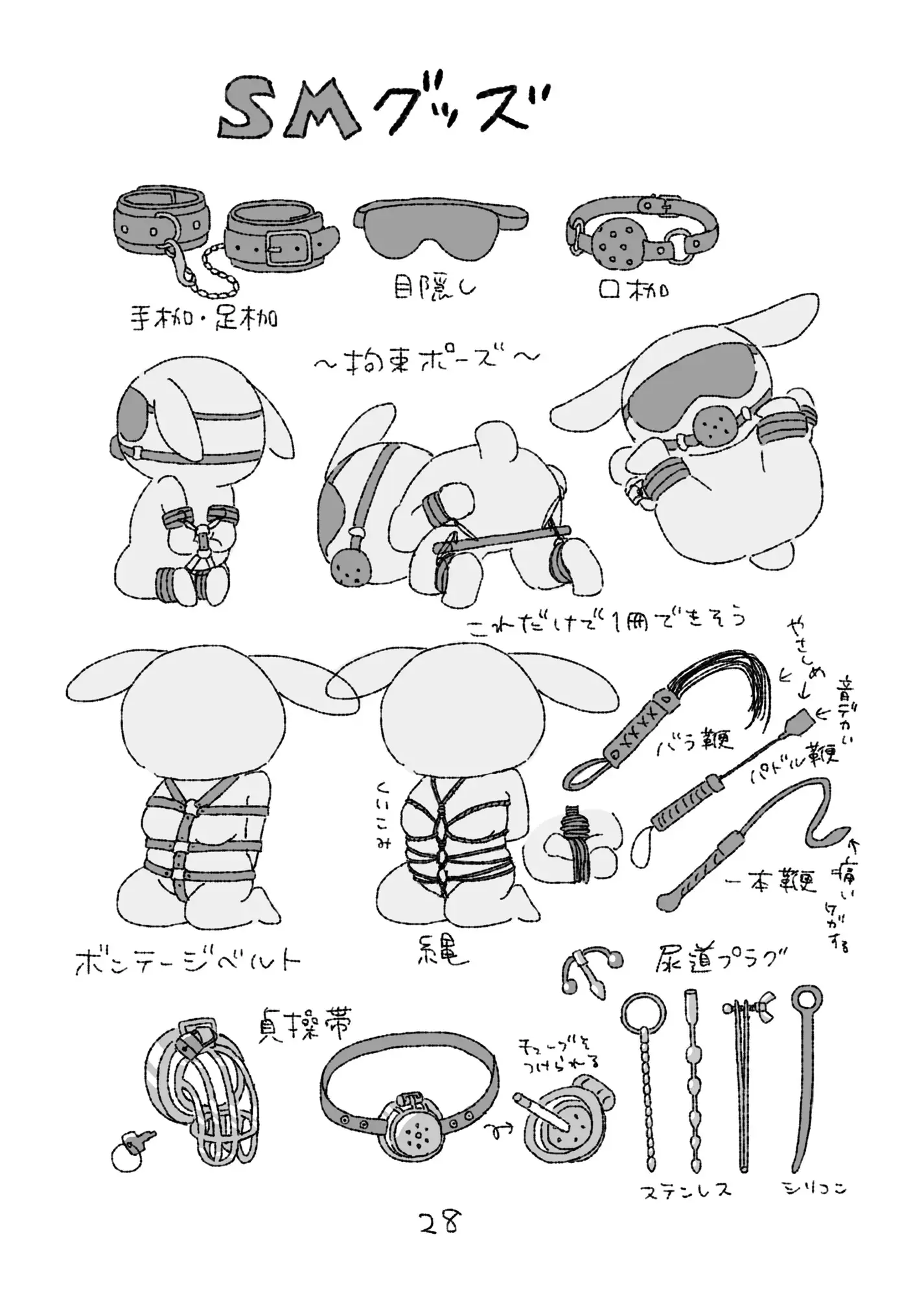 モブうさぎの創作用ラブグッズ資料本