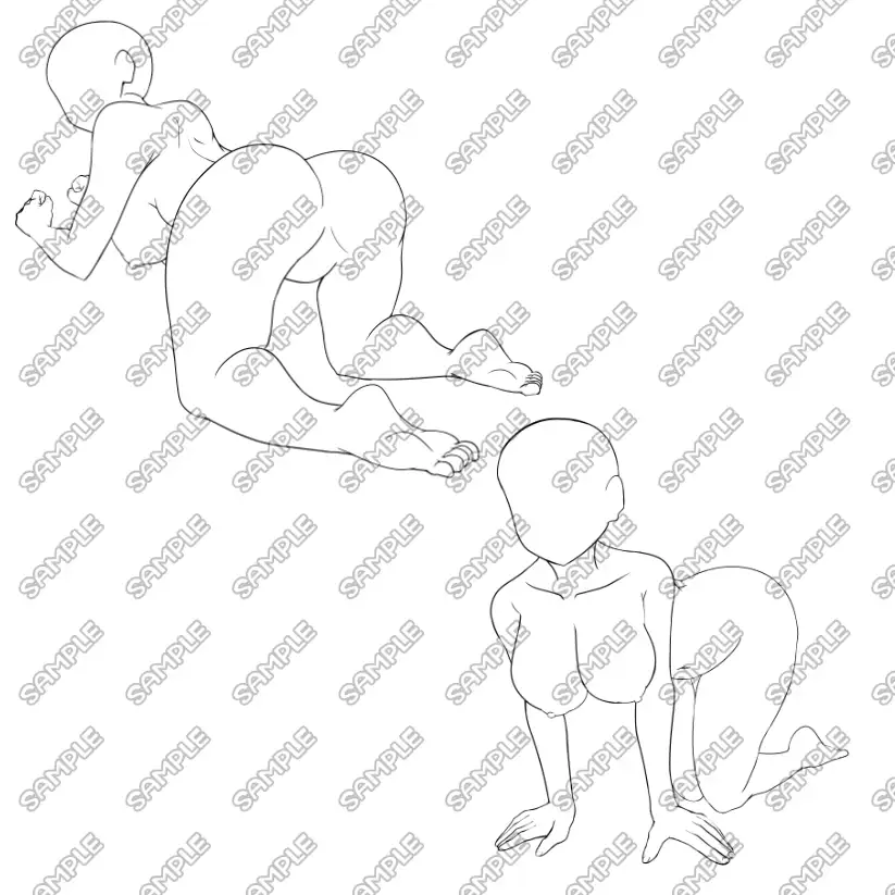 ポーズ素体素材