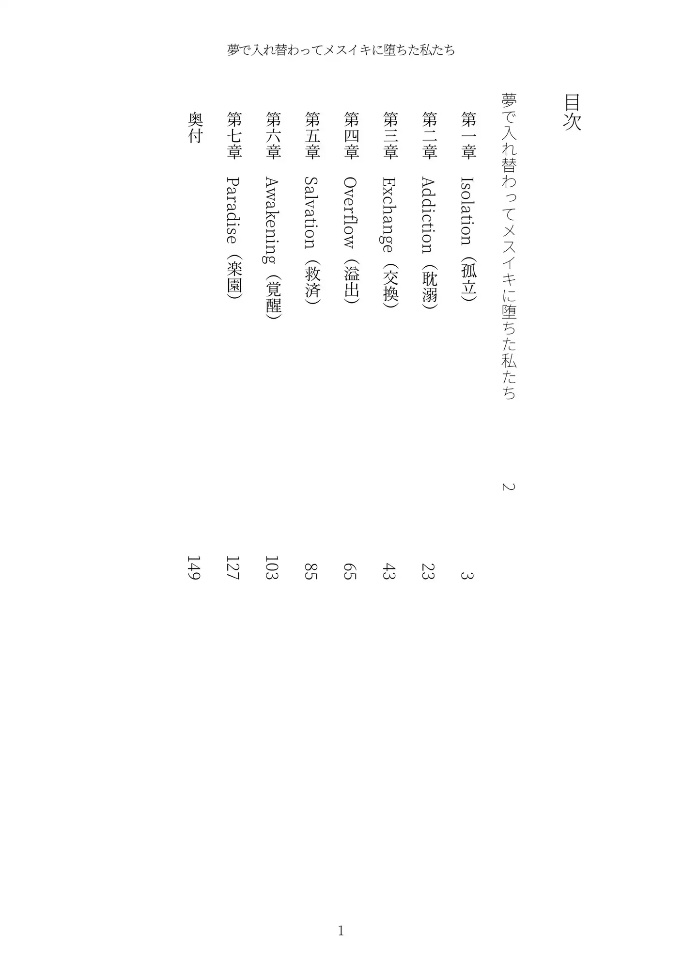 《TS百合譚》夢で入れ替わってメスイキに堕ちた私たち