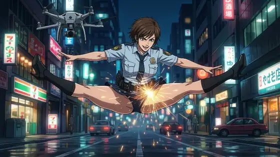 ミニスカ刑事、見えない監視者、プラベートSEX映像を公開されたミニスカ刑事、安原真美(26)