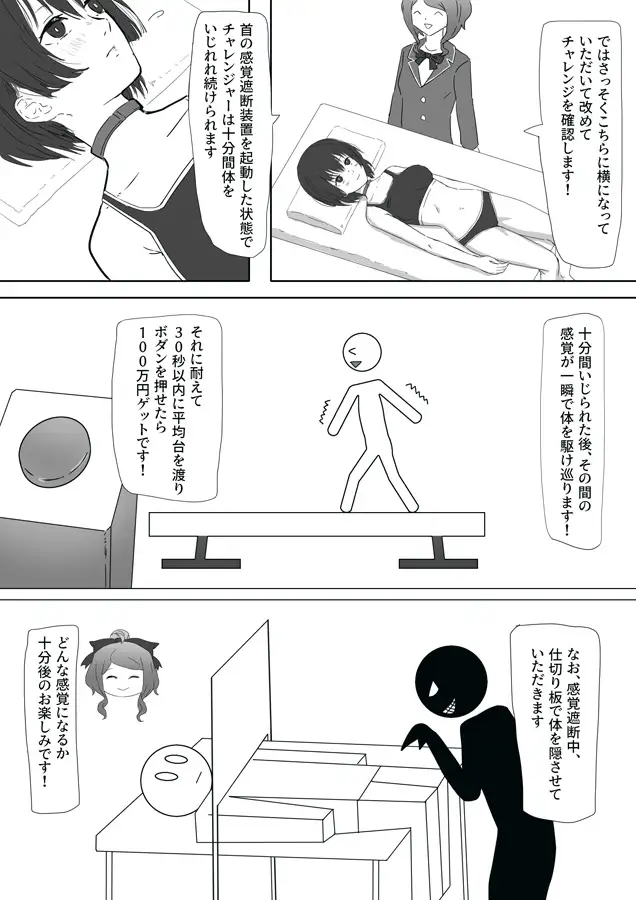 いじられミリオンゲッター！～チャレンジャーには感覚遮断で圧縮された快感と絶望を！