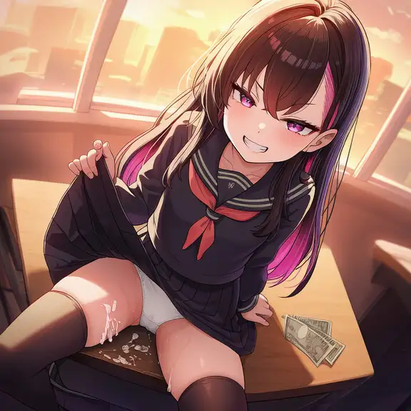 パンチラされてJKに負けてお貢ぎしてしまう オセロで勝負を挑まれ色仕掛けに負けてお金を貢ぎ続ける フリー台本