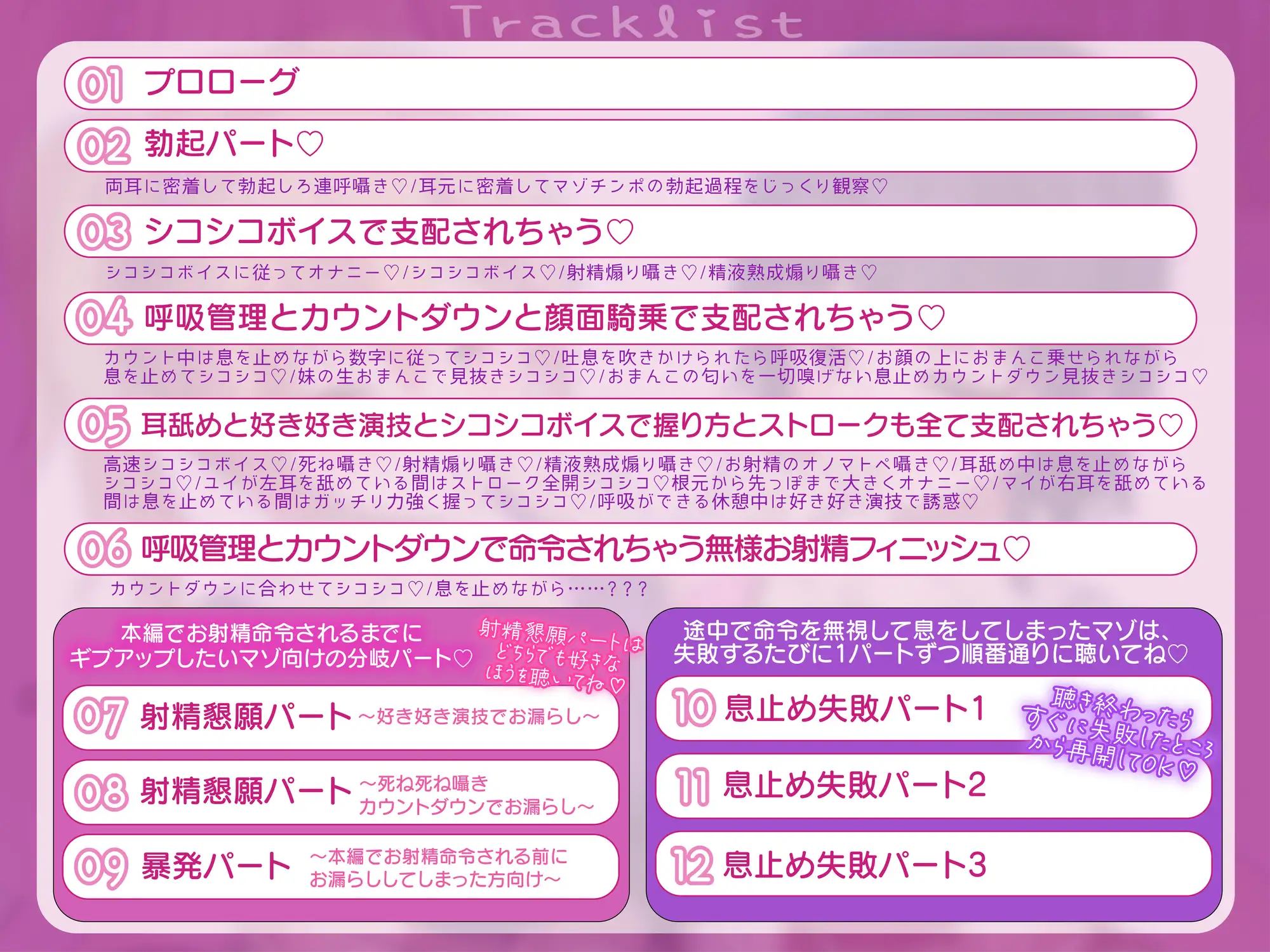 意地悪な妹達にオナサポ音声好きがバレちゃって呼吸管理でオモチャにされちゃう地獄の射精我慢遊び♡
