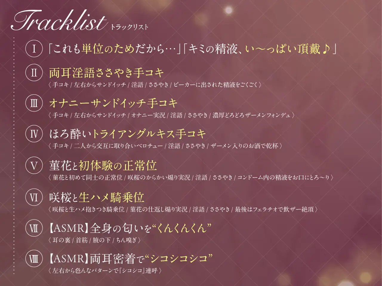 【両耳淫語囁き】 「「キミのザーメン/精液味わわせて♡」」〜美少女JDたちの搾精飲ザー研究日誌〜