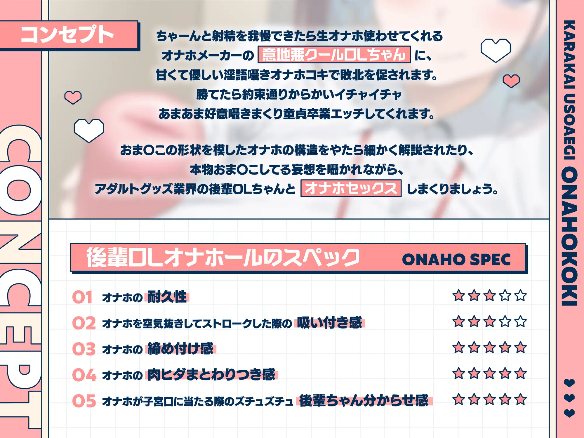 オナホの型取りサンプルになってくれた意地悪クール後輩OLのからかい嘘喘ぎオナホコキ