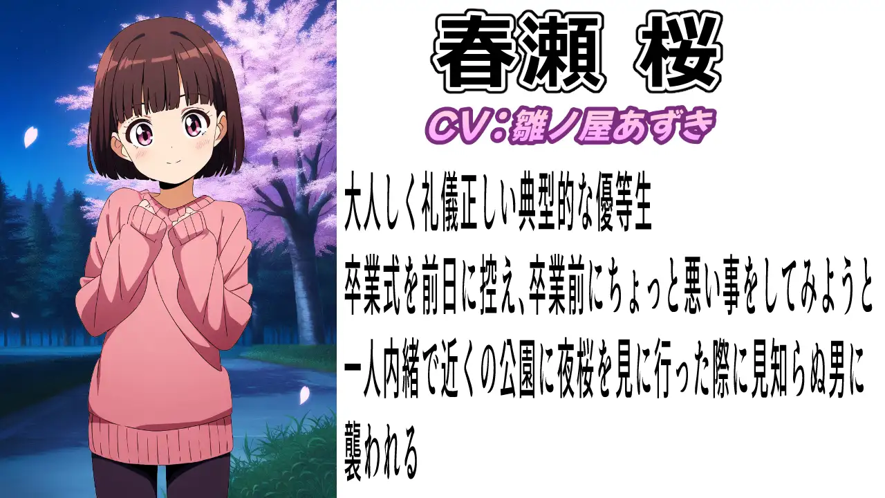 (出演声優4名)春夏秋冬レ○プ〜どこにでもあるありふれた被害〜
