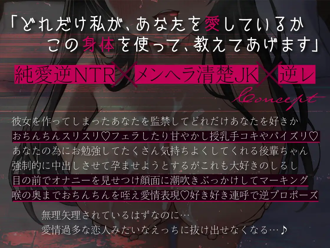 【純愛逆NTR】妊娠するまで出られない箱入りお嬢様後輩と監禁性活