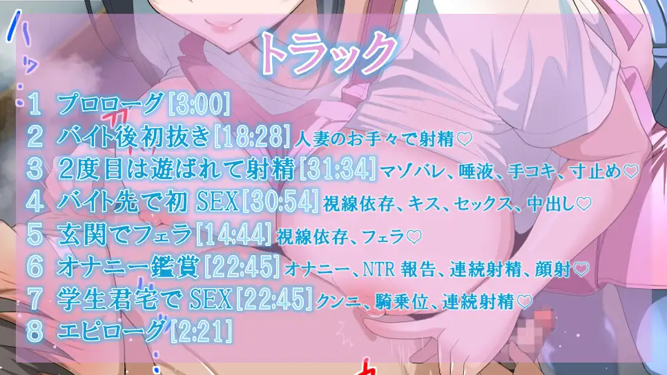 バイト先の人妻に性癖開拓される♡見つめあいながら射精♡支配・依存・癖づけ♡ASMR♡