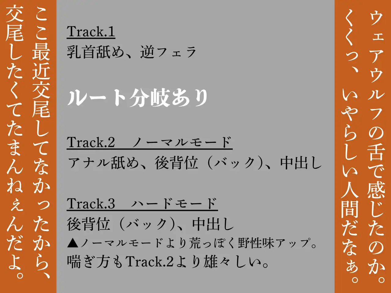 【逆アナル/おほ声あり】ふたなり人外にメスにされる僕～低音ウェアウルフ～