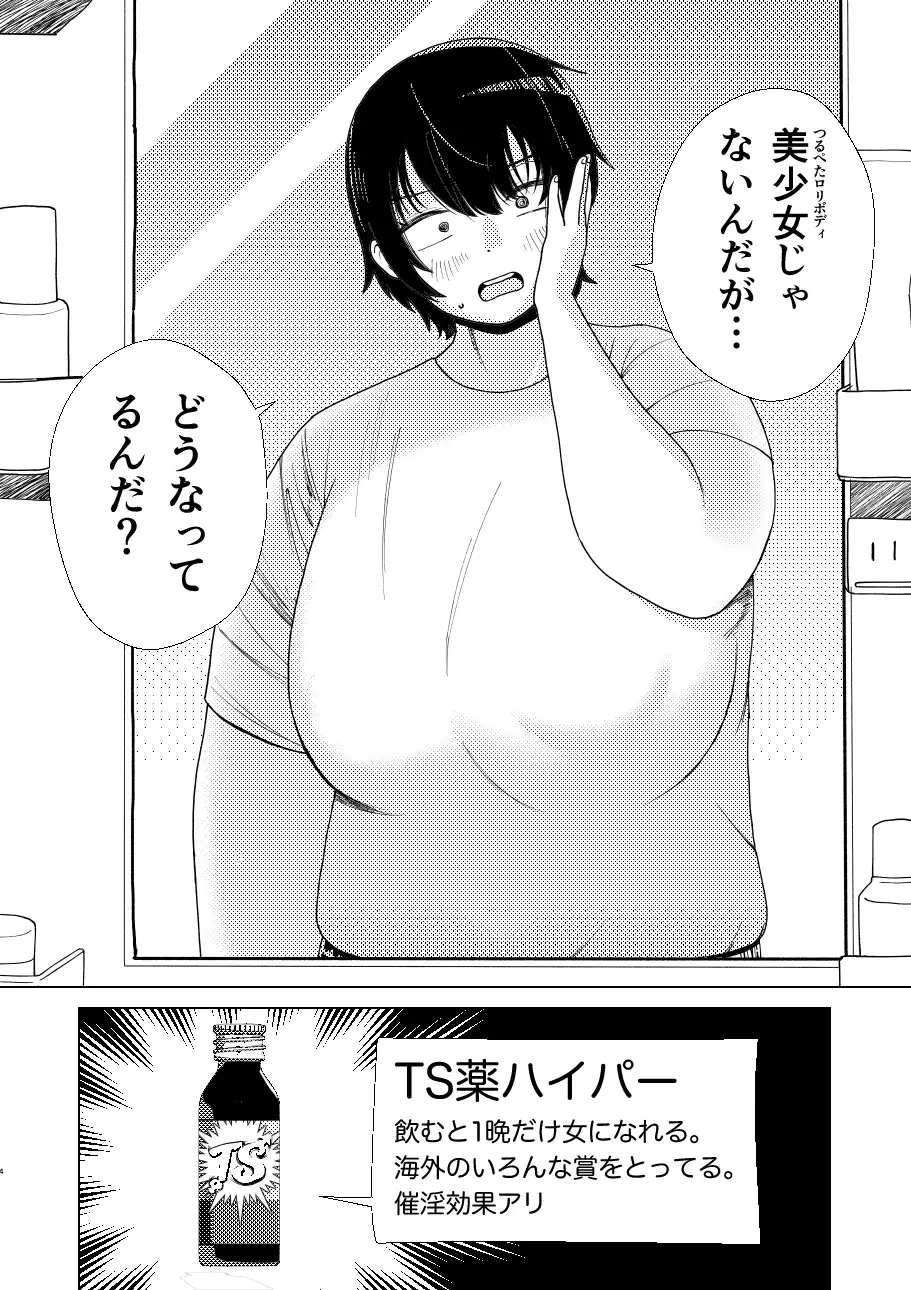 薬でTSしたけど思った感じじゃなかったのでとりあえずオナニーする本