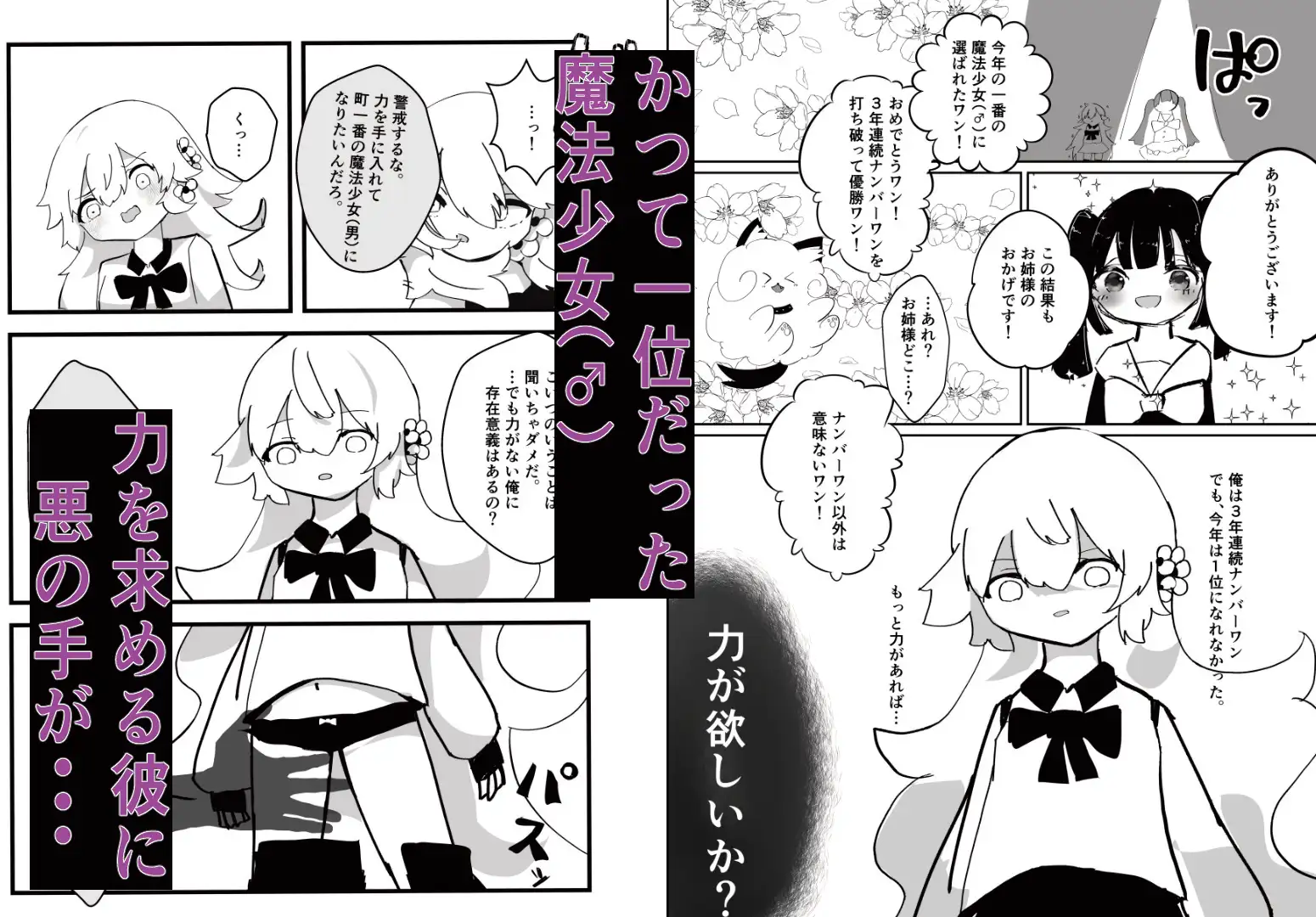 悪堕ち魔法少女(男の娘)2本セットまとめ