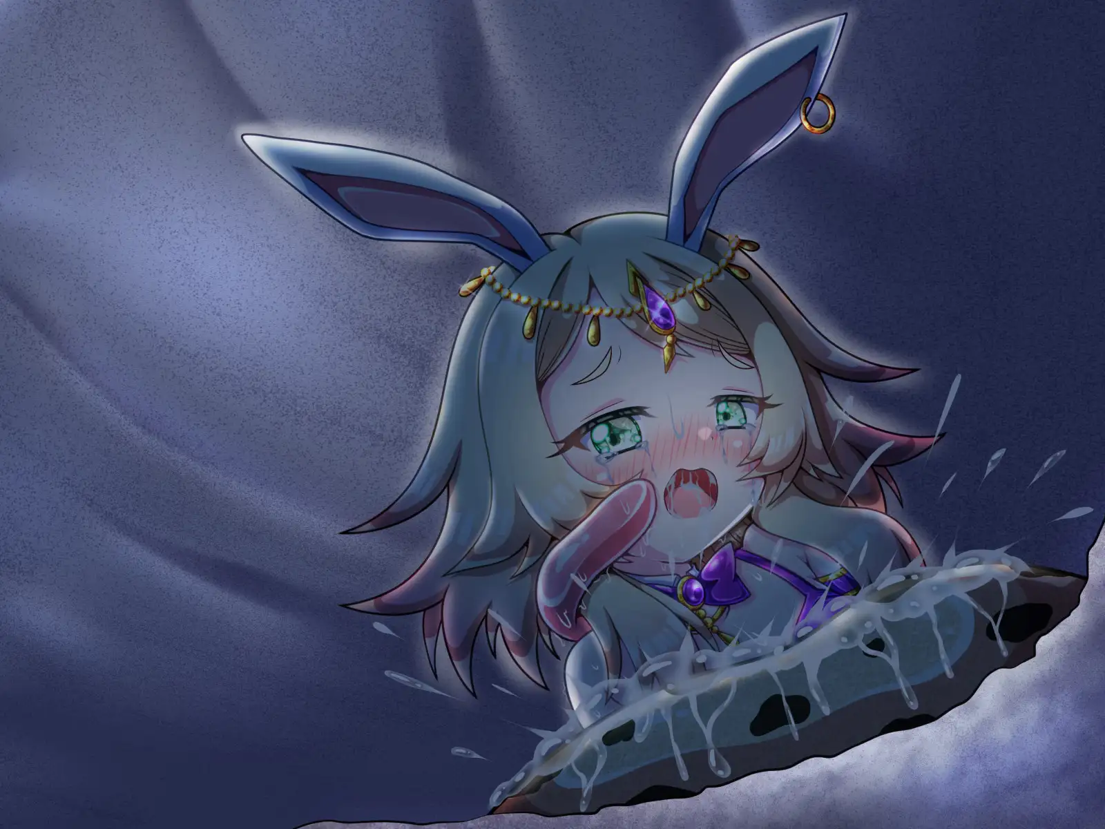 ○リな踊り子ちゃんが流砂でワーム型モンスターに丸呑みにされちゃった！?