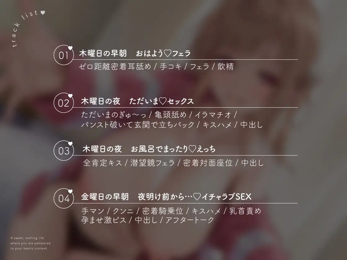 甘々カノジョと超密着とろけあいえっち〜どんなアナタも全肯定ただひたすら甘やかされるいちゃラブ同棲生活〜