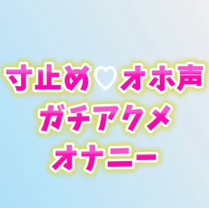 寸止めアクメ♡オホ声が止まらないガチオナニー