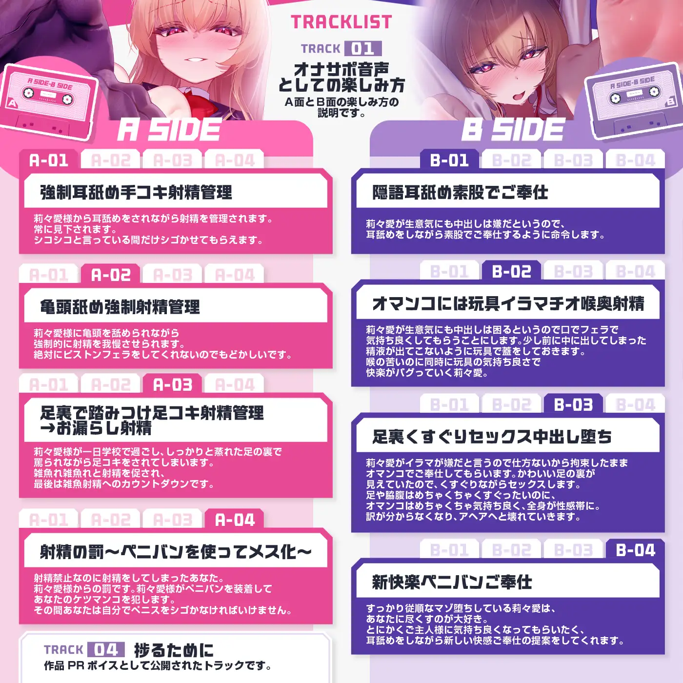 「A面とB面」〜どちらもエロエロにヌキながら女の子のA面とB面を楽しむ〜