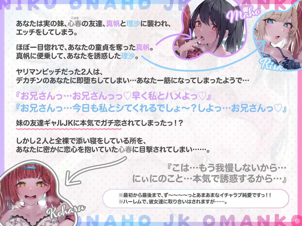 【✅早期購入特典付き♡&2時間30分超えっ♡✅】『デカチン即堕ちっ♡肉オナホJKおまんこ(ギャル)×3』