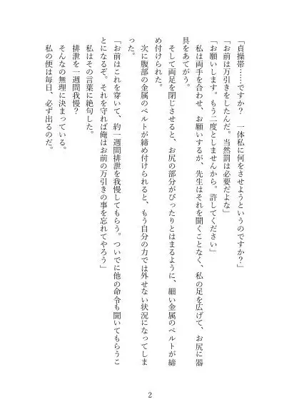 毎日浣腸をされ続け腹痛で悶絶しても、一度も排泄を許されない絶望 ~一週間の排泄絶対禁止命令~ 【赤羽かのん編】