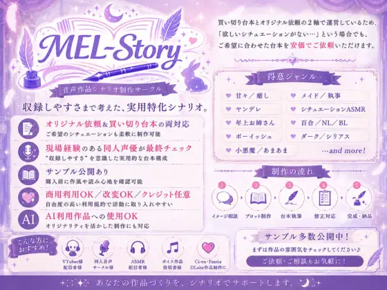 【商用OK/シナリオ】深夜のバニーちゃんに捕まった♡ ～推しVtuberに独占されちゃう甘々サポートASMR～
