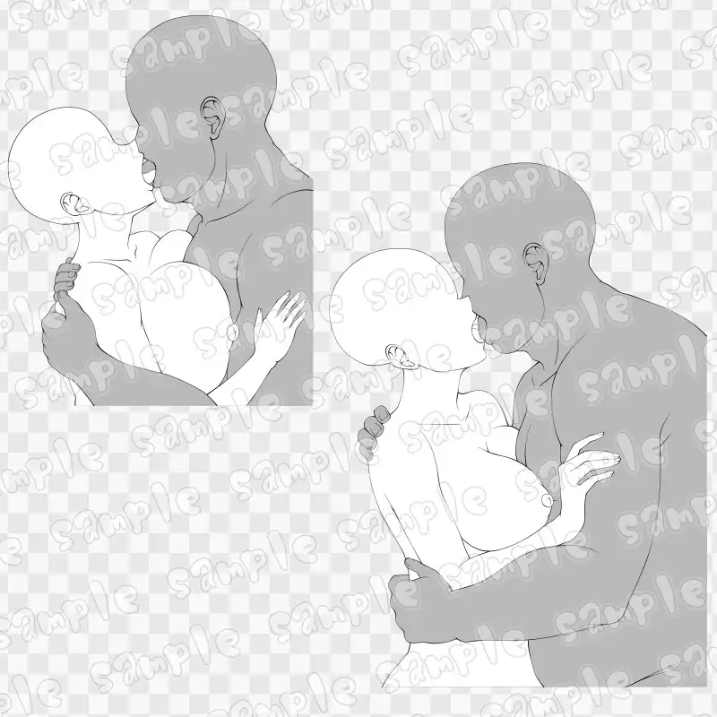 線画素材集[手]110