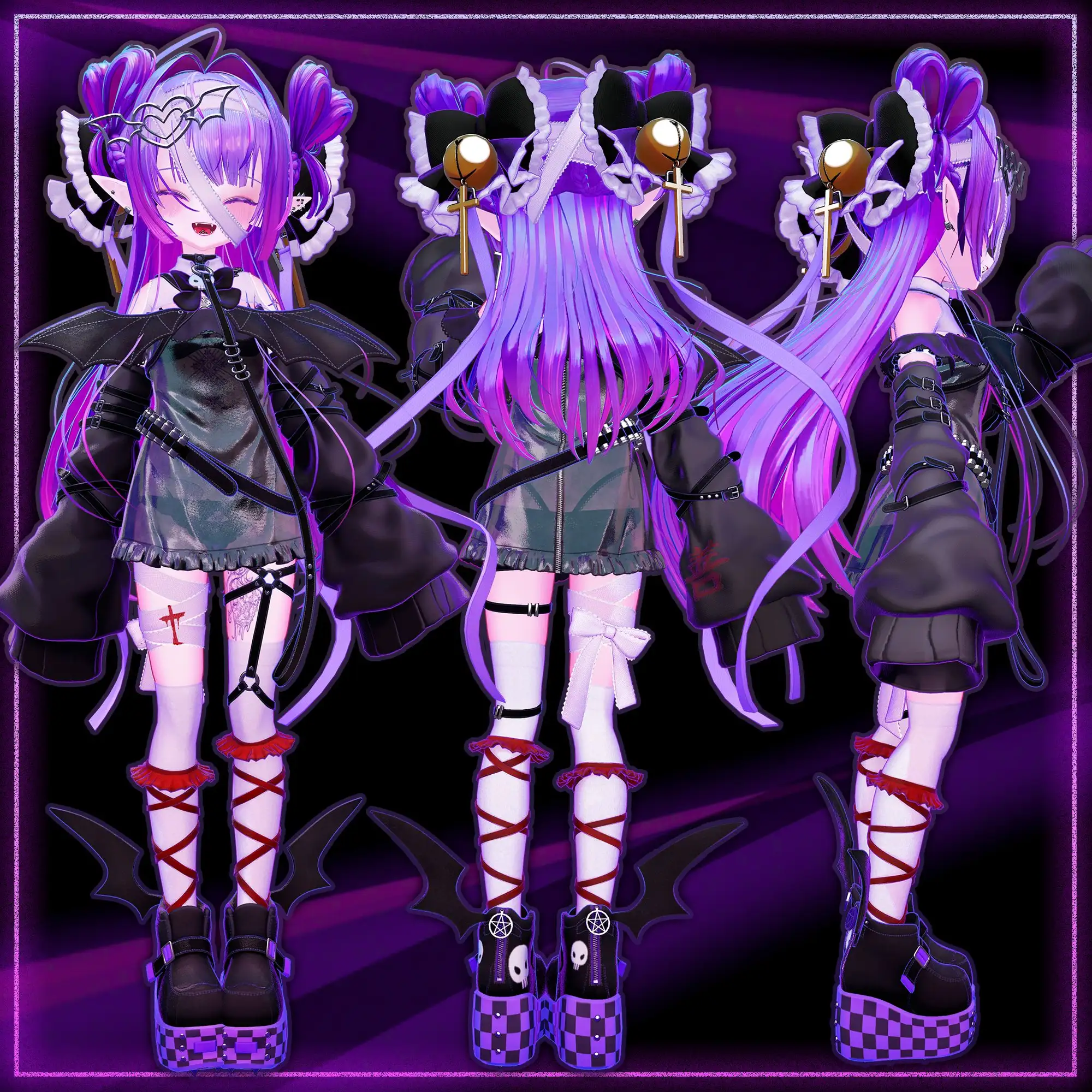 【オリジナル3Dモデル】雷琳【VRChat想定】