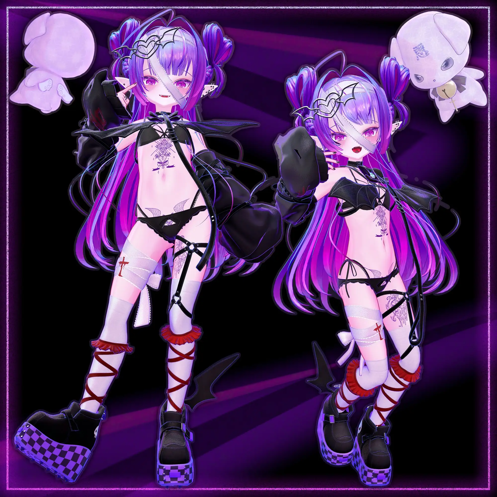 【オリジナル3Dモデル】雷琳【VRChat想定】