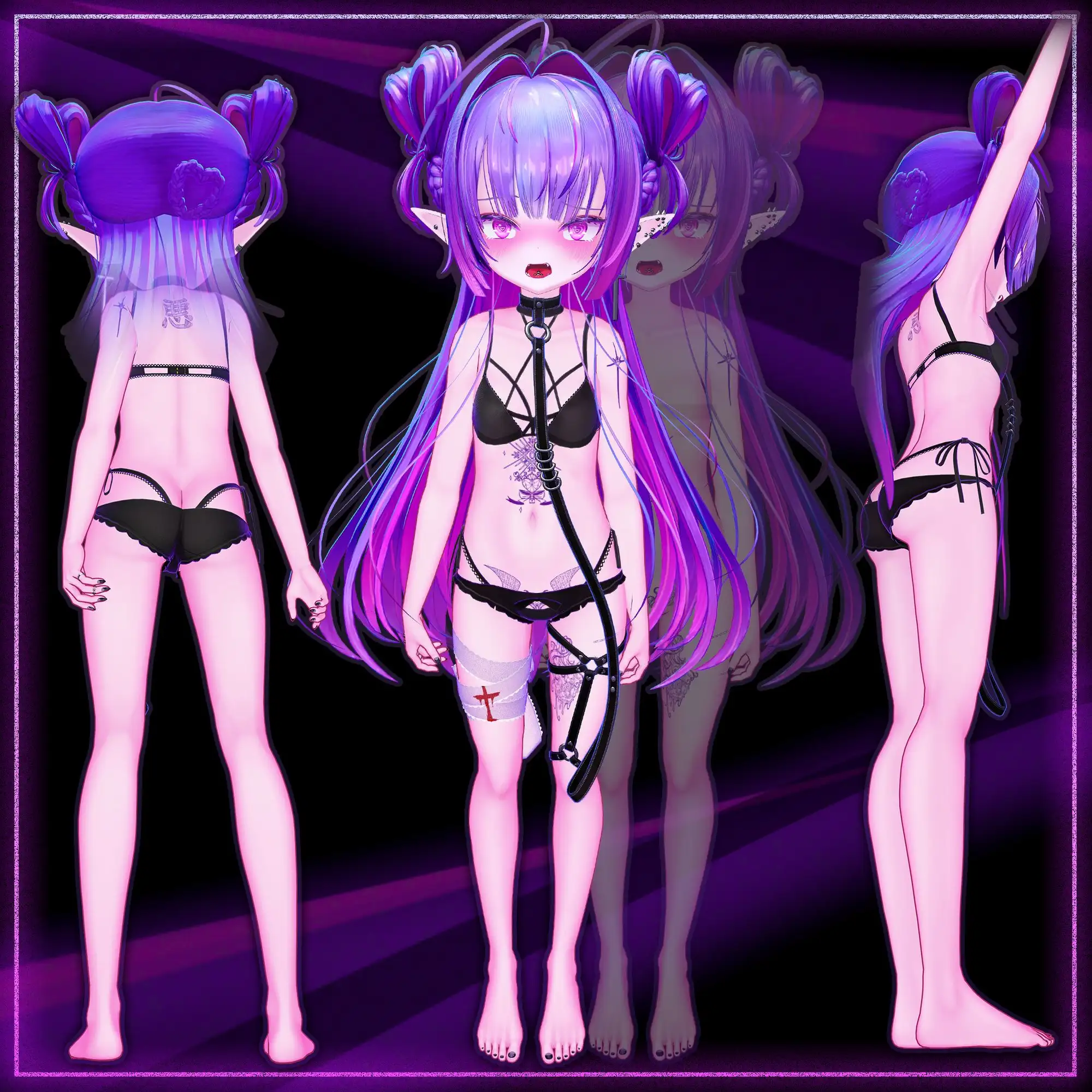 【オリジナル3Dモデル】雷琳【VRChat想定】