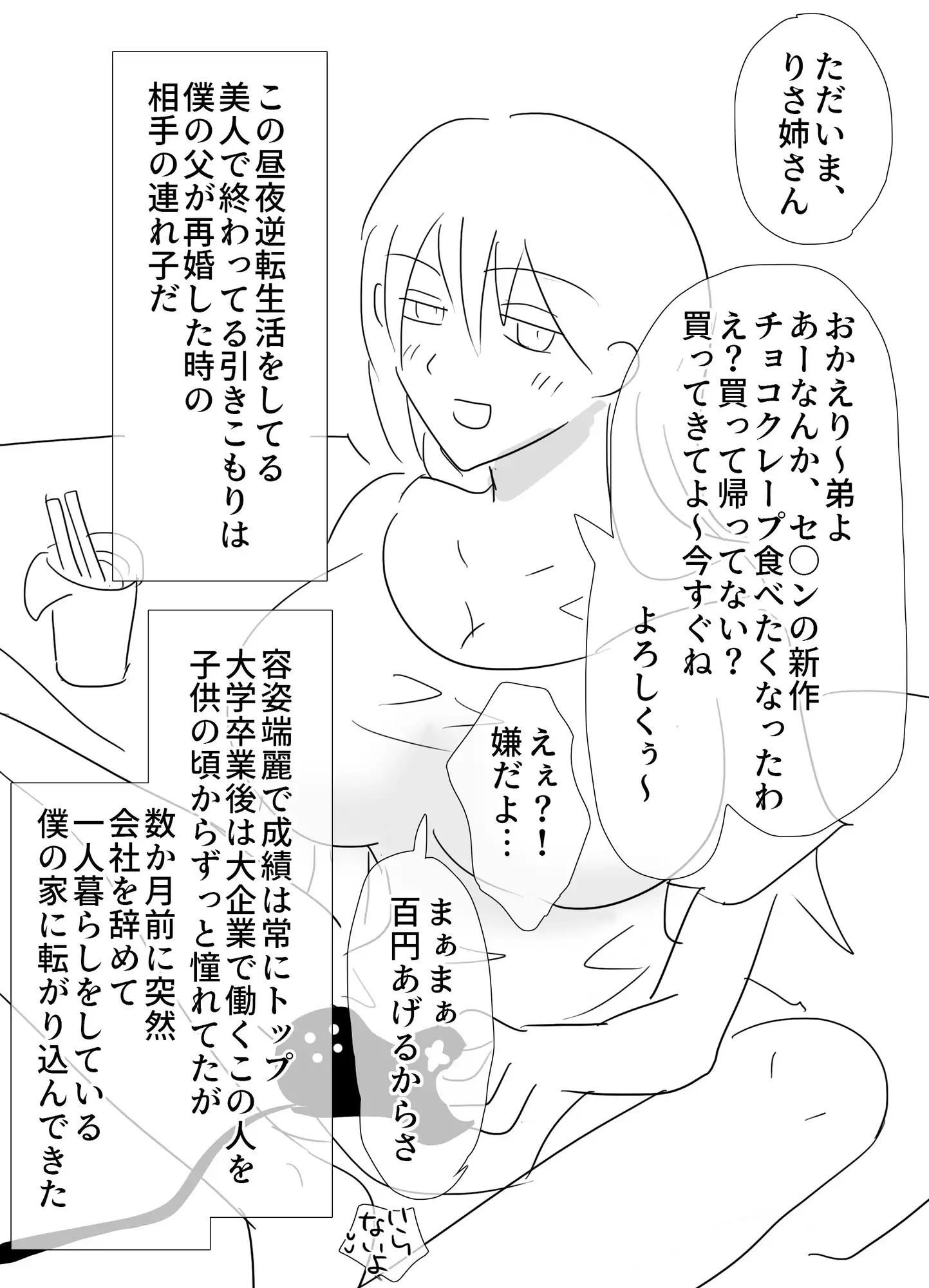 だらしない義姉とエッチ