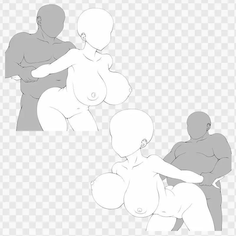 線画素材集[手]112