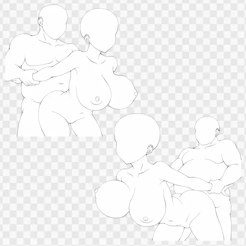 線画素材集[手]112
