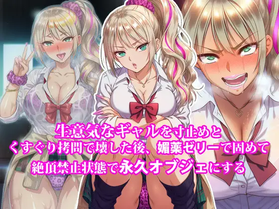 『生意気なギャルを寸止めとくすぐり○問で壊した後、媚薬ゼリーで固めて絶頂禁止状態で永久オブジェにする』