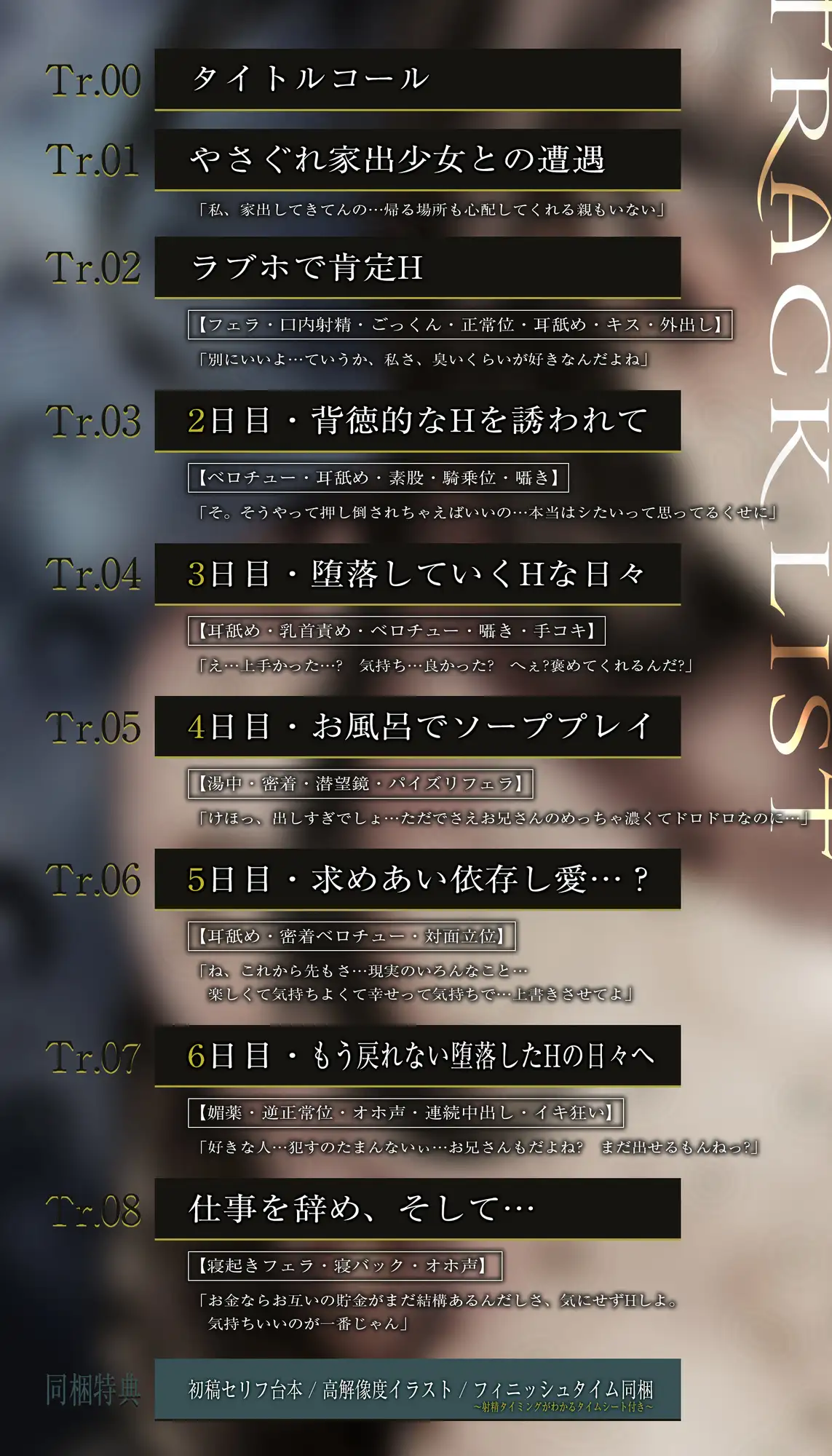 【低音イケボ】やさぐれ家出少女と共依存セックスにハマりました。~性欲を満たし合う背徳逆レの6日間~《2大購入特典あり》