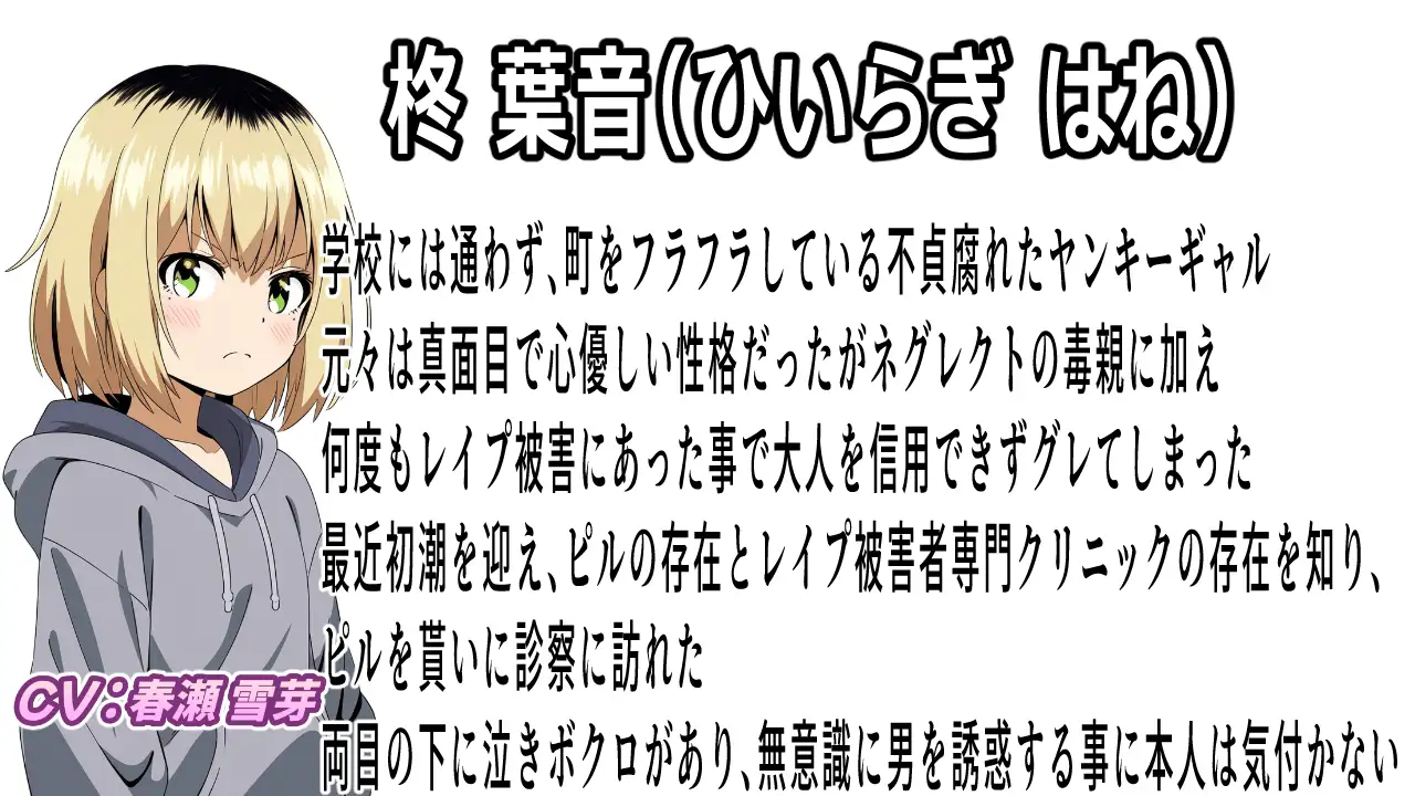 (本編約70分)レ○プカウンセリング3~先生、ウチいつも犯されるんだよ~不貞腐れヤンキー少女編~
