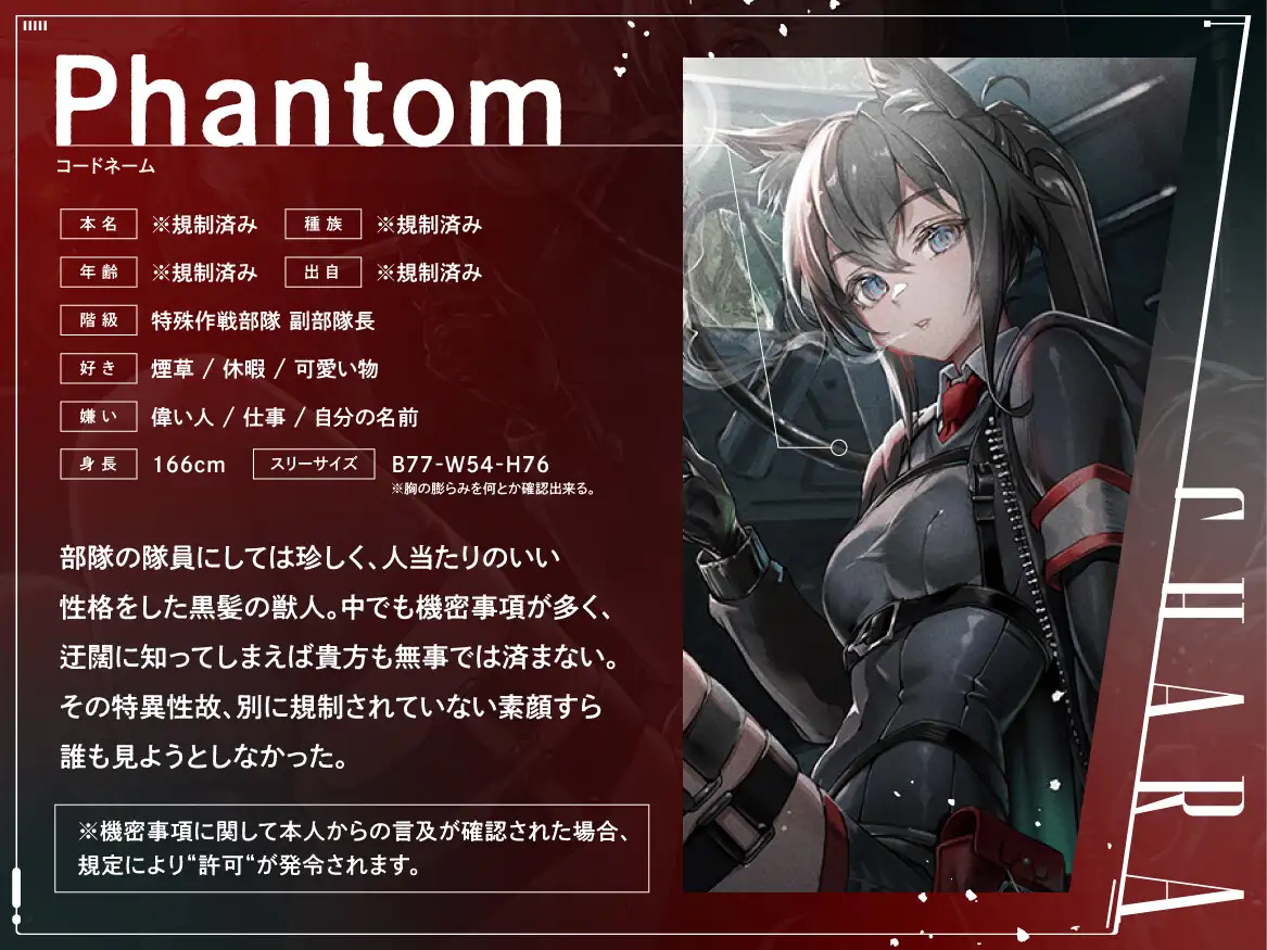 [ケモミミ❎特殊部隊❎喫煙純愛]ケモミミ戦記 Phantom Lost 〜存在しない彼女と貴方の暇潰し〜