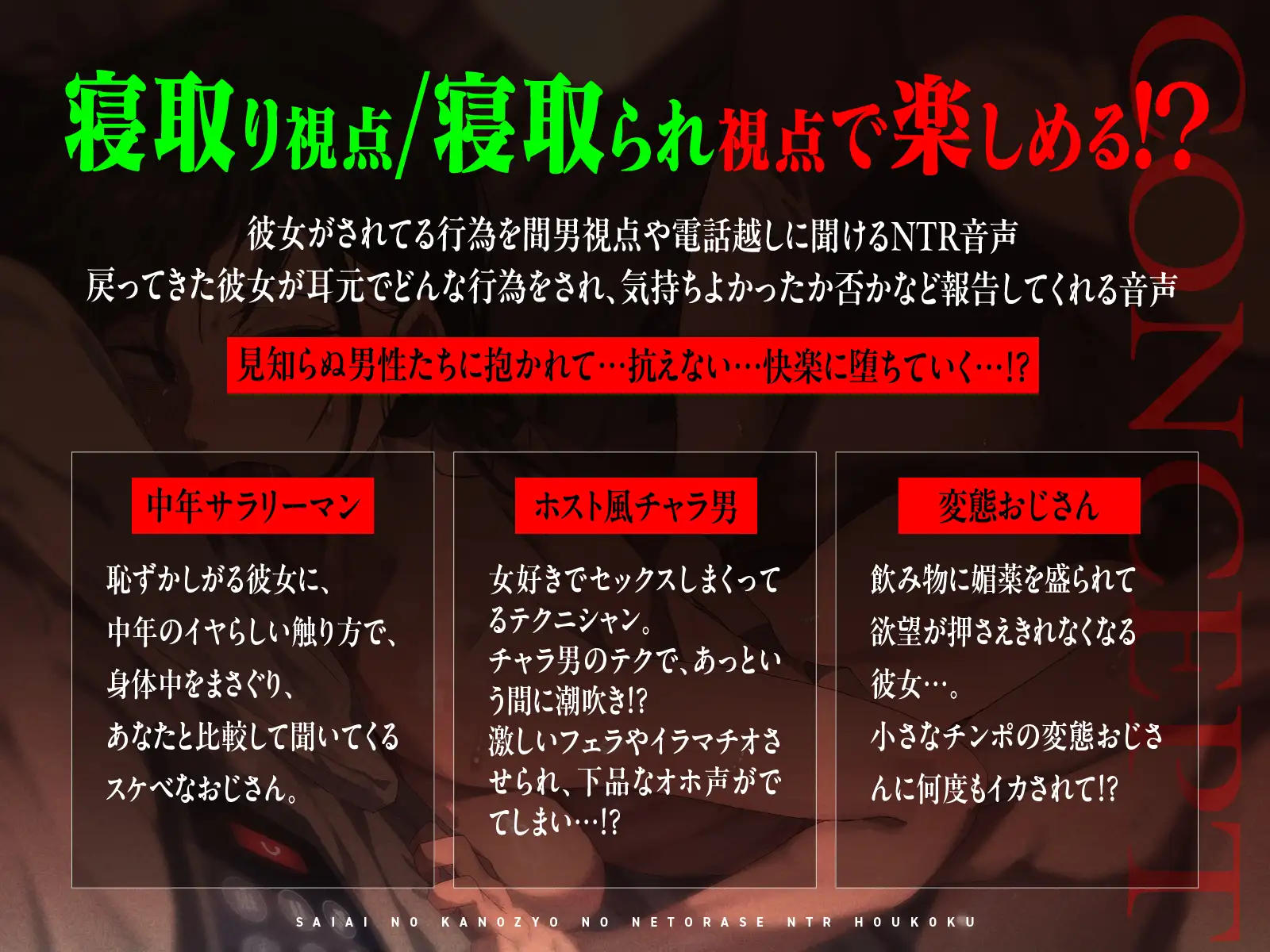 【NTR歪んだ性癖】最愛の彼女の寝取らせ報告～「いいの?挿れられちゃうよ…」見知らぬ男に抱かれる彼女の喘ぎ声を聞きながら…【電話越し&後日報告】