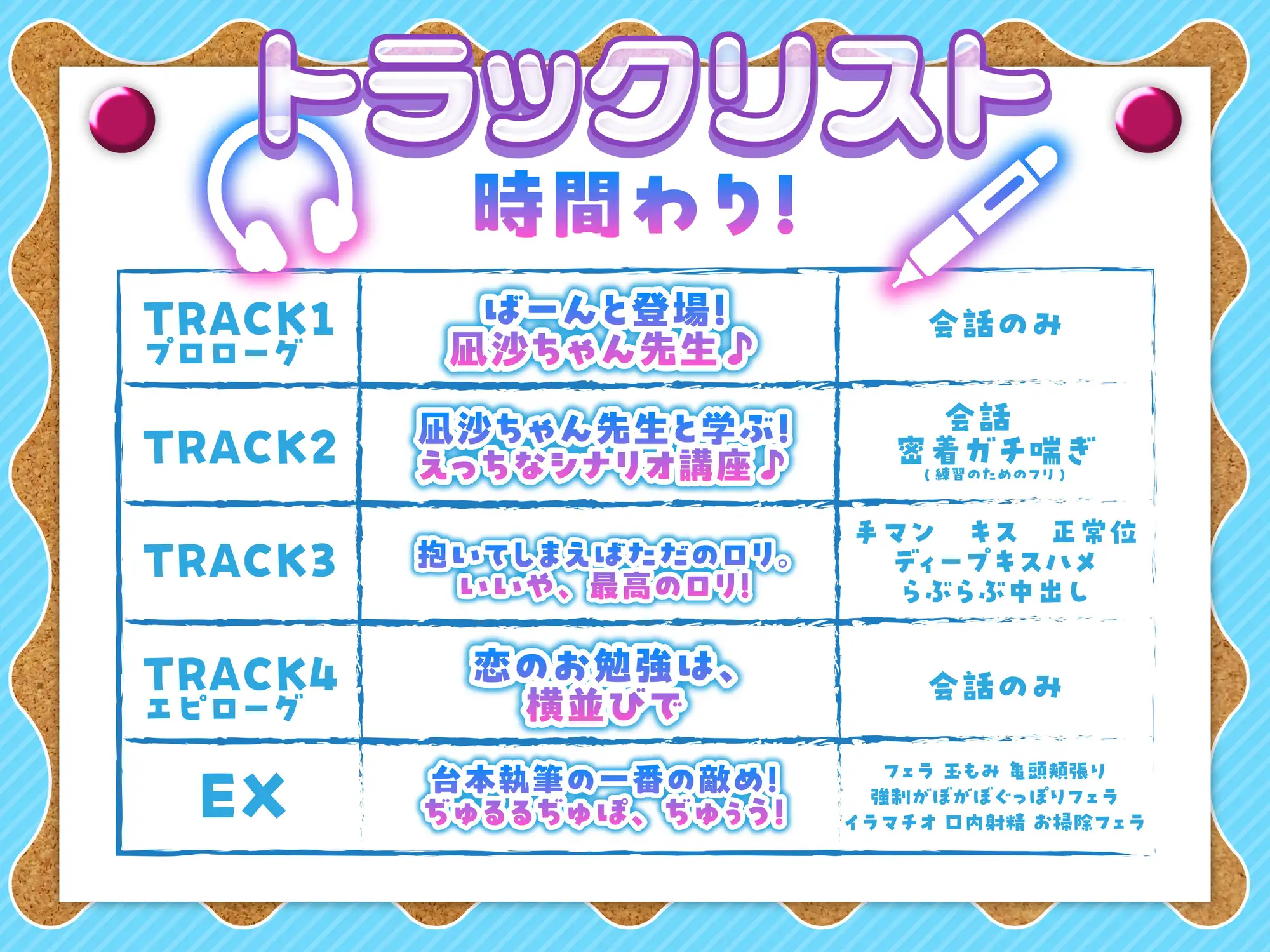 【100円えっち♪】凪沙ちゃん先生のえっちな音声作品台本の作り方!~凪沙ちゃん本人による処女喪失!?生中子作り特別レッスン付き♪~【特別赤ペン台本付き】