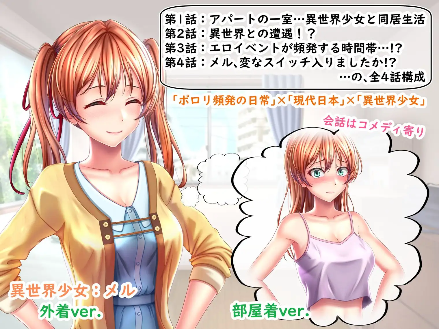 ポロリ頻発!?異世界少女と同居はじめました!~ポロリが多くて目のやり場に困り…いや、凝視します!~