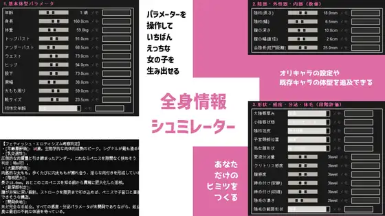 女の子の全身情報シュミレーター~あなたのためのえっちなカラダ。~