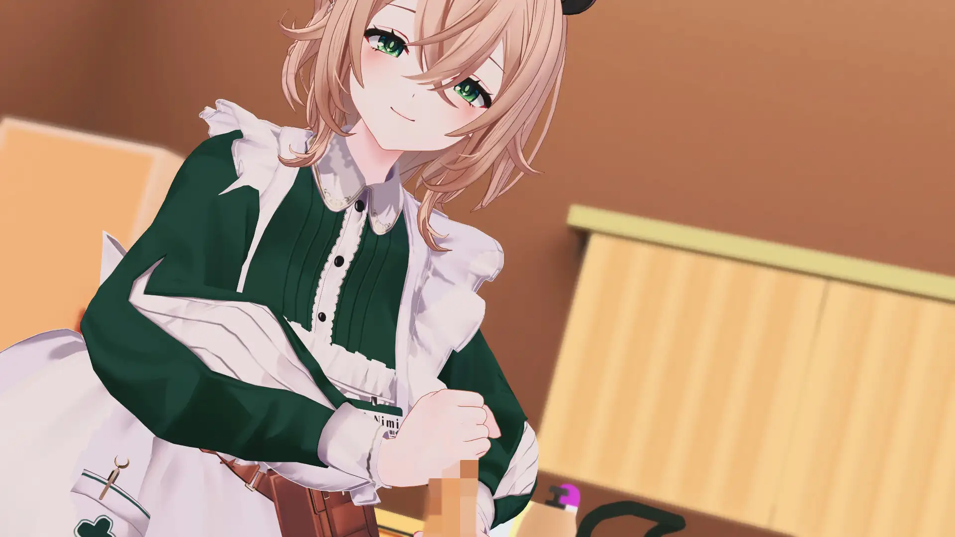 手で一生懸命しこしこ♡