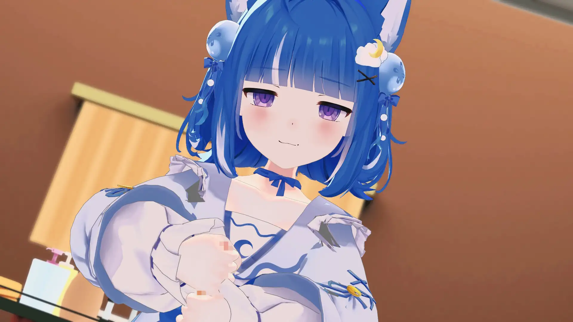手で一生懸命しこしこ♡