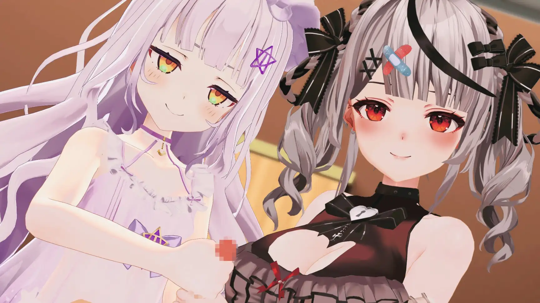 手で一生懸命しこしこ♡
