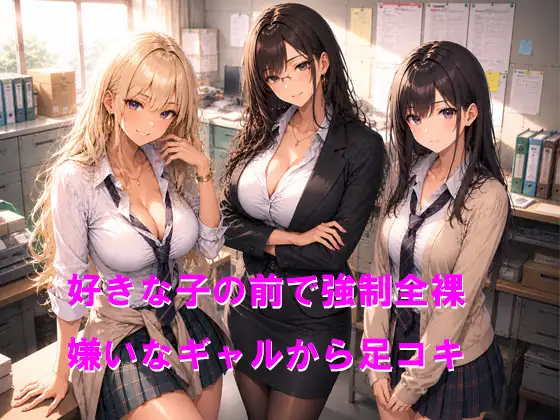 短小包茎は強○性欲管理 好きな子に見られながら嫌いなギャルのおもちゃにされる