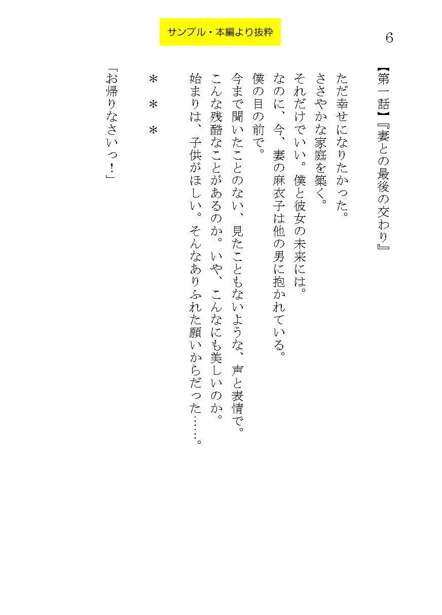 精子提供~妻が他人のチンポを受け入れるとき~_著・紅塩トロ