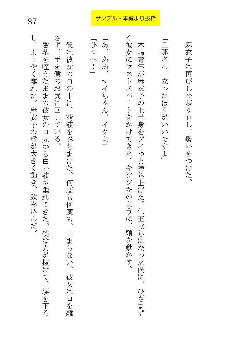 精子提供~妻が他人のチンポを受け入れるとき~_著・紅塩トロ