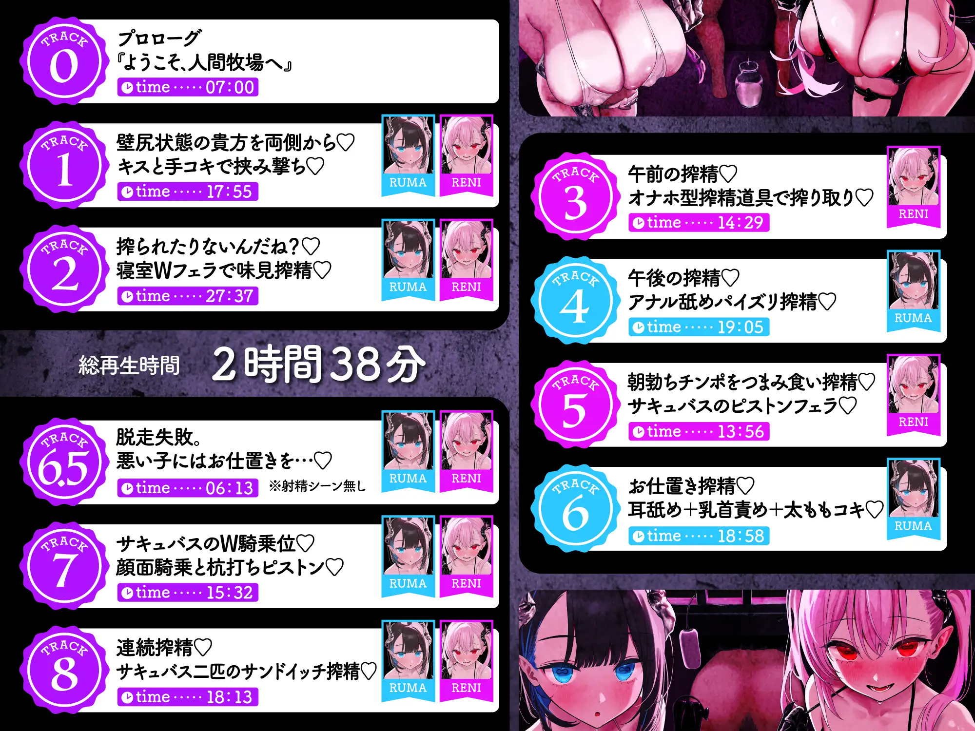 【搾精家畜生活】人間牧場-貳-サキュバスが経営する牧場で、食用精液をひたすら搾られ続ける生活