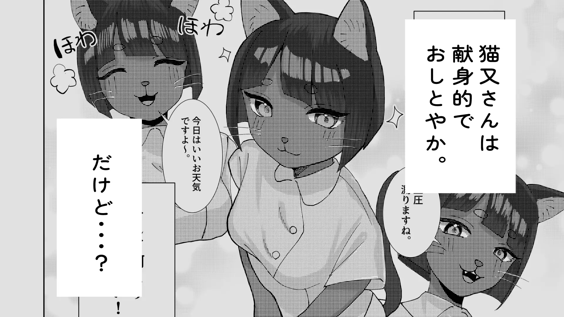 発情期の獣人看護師猫又さんと中出しセックスする話